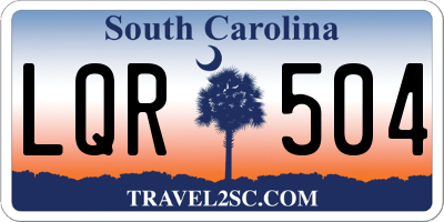 SC license plate LQR504