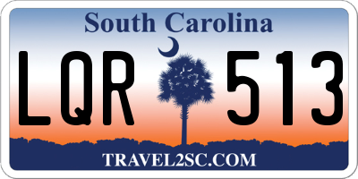 SC license plate LQR513