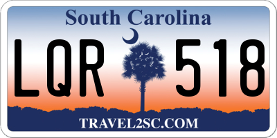 SC license plate LQR518