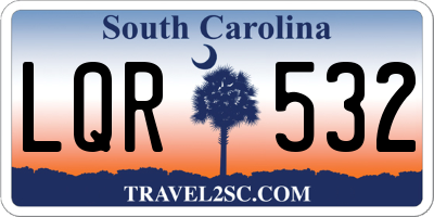 SC license plate LQR532