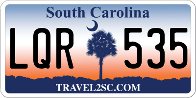 SC license plate LQR535