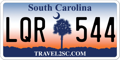 SC license plate LQR544
