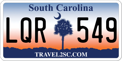 SC license plate LQR549