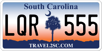 SC license plate LQR555
