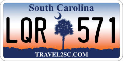 SC license plate LQR571