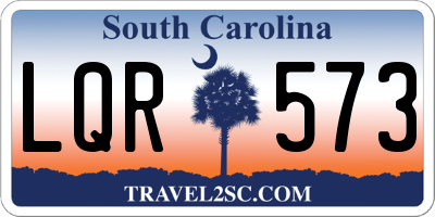 SC license plate LQR573