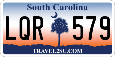 SC license plate LQR579