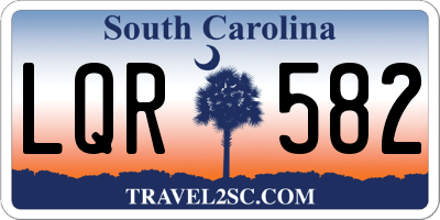 SC license plate LQR582