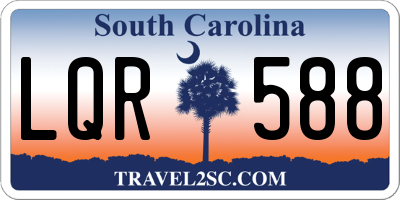 SC license plate LQR588