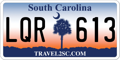 SC license plate LQR613