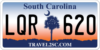 SC license plate LQR620