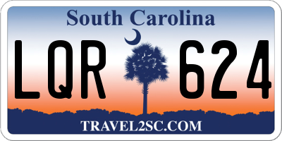 SC license plate LQR624