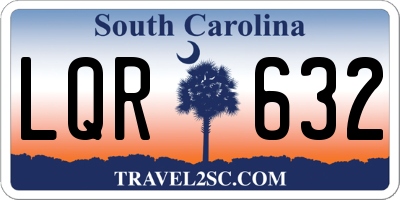 SC license plate LQR632