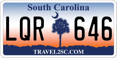 SC license plate LQR646