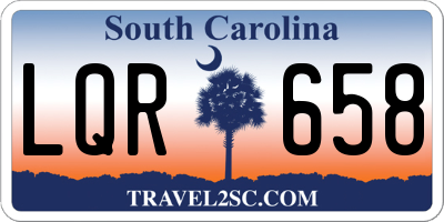 SC license plate LQR658