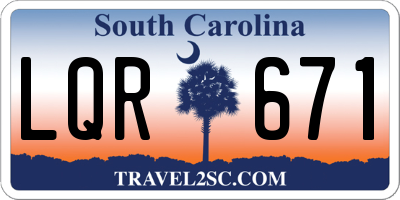 SC license plate LQR671