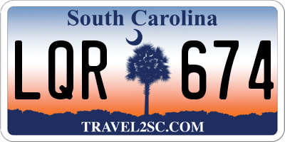 SC license plate LQR674