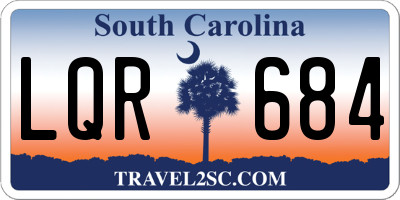 SC license plate LQR684