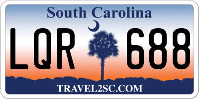 SC license plate LQR688