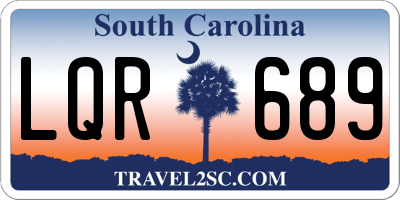 SC license plate LQR689