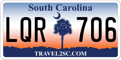 SC license plate LQR706