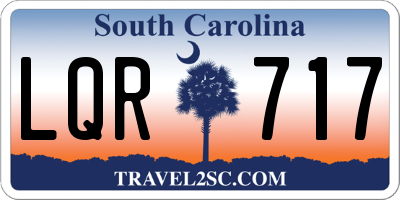 SC license plate LQR717