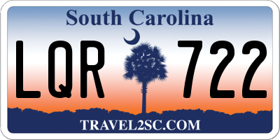 SC license plate LQR722