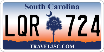 SC license plate LQR724