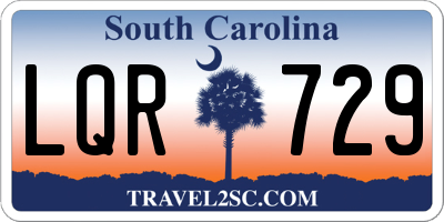 SC license plate LQR729