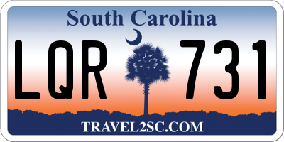 SC license plate LQR731