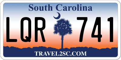 SC license plate LQR741