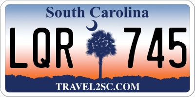 SC license plate LQR745