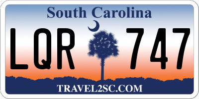 SC license plate LQR747