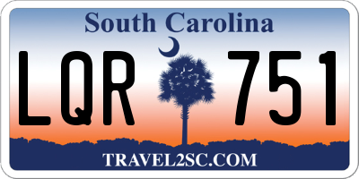 SC license plate LQR751