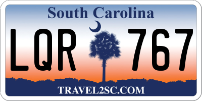 SC license plate LQR767