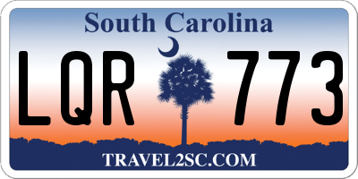 SC license plate LQR773