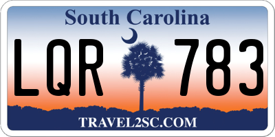 SC license plate LQR783