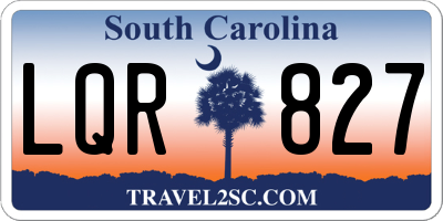 SC license plate LQR827