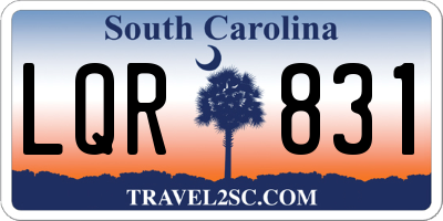 SC license plate LQR831