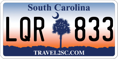 SC license plate LQR833