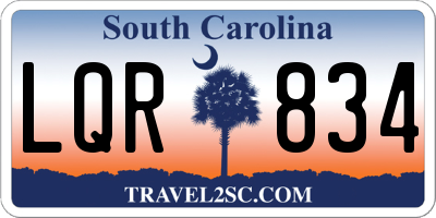 SC license plate LQR834