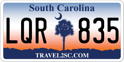 SC license plate LQR835