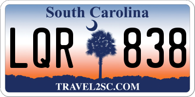 SC license plate LQR838