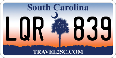 SC license plate LQR839