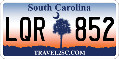 SC license plate LQR852