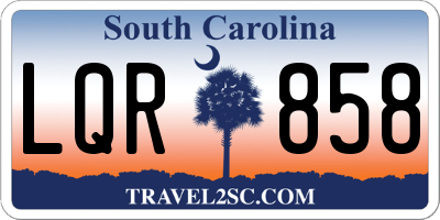 SC license plate LQR858