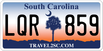 SC license plate LQR859