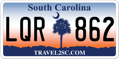 SC license plate LQR862
