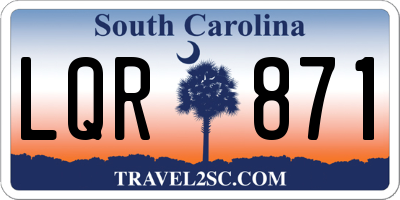 SC license plate LQR871