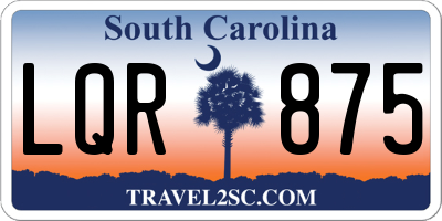 SC license plate LQR875